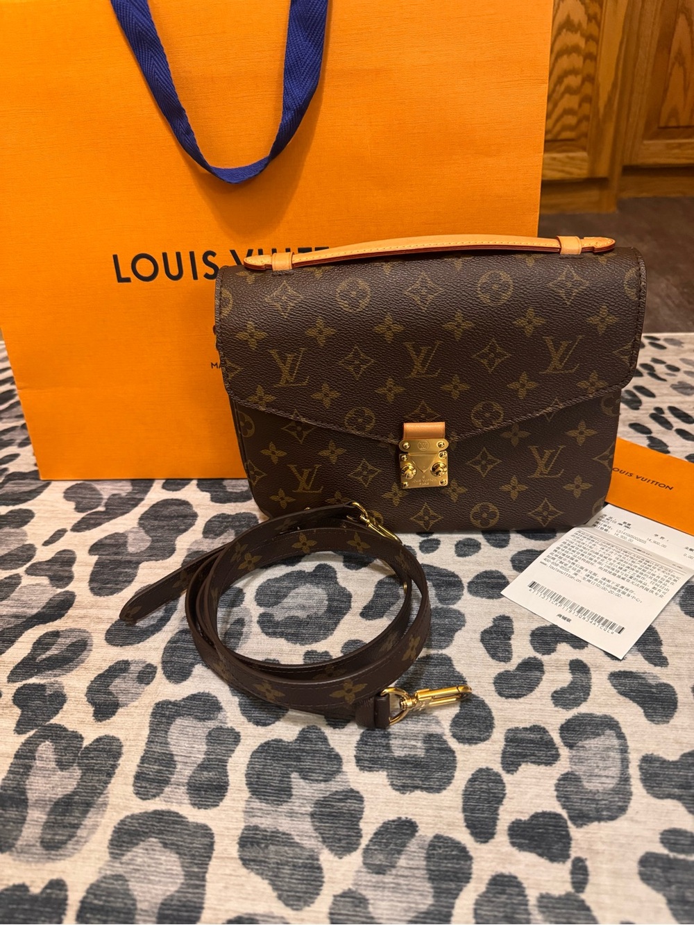 Louis Vuitton Monogram Pochette Metis Shoulder Bag w/Gold Hardware, Receipt/COA